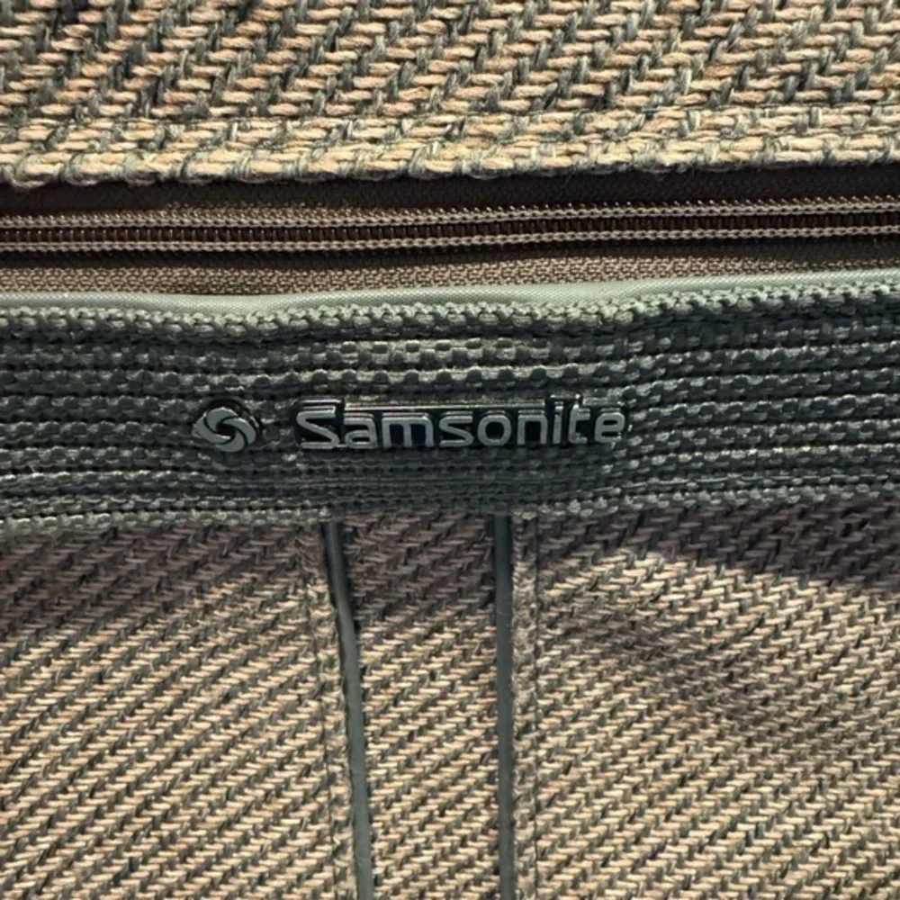 Samsonite Silhouette 4‎ Tweed Carry On Bag Travel Luggage Gray Pink Vintage 1987